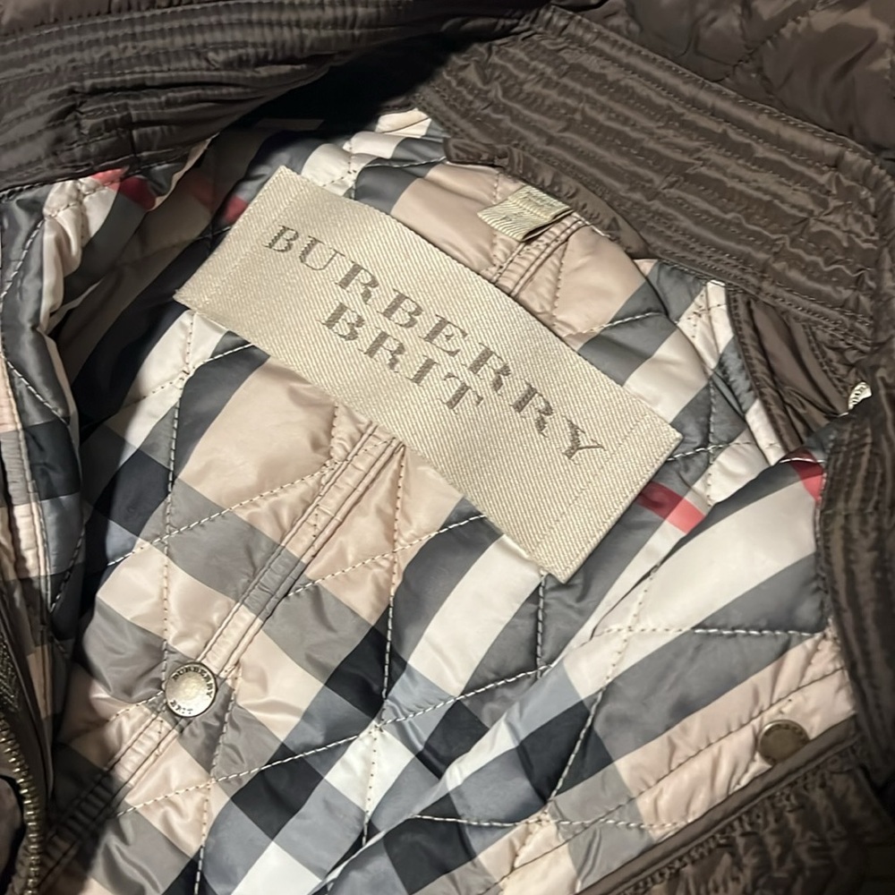 Burberry quilted short trench jacket